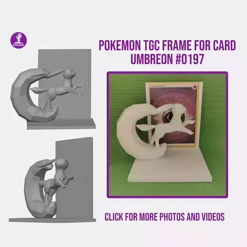 Umbreon Pokemon TCG frame for card 3D print model