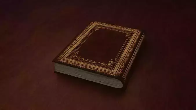 Old Book from Asset Low-poly 3D model