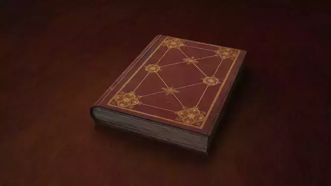 Old Book from Asset Low-poly 3D model