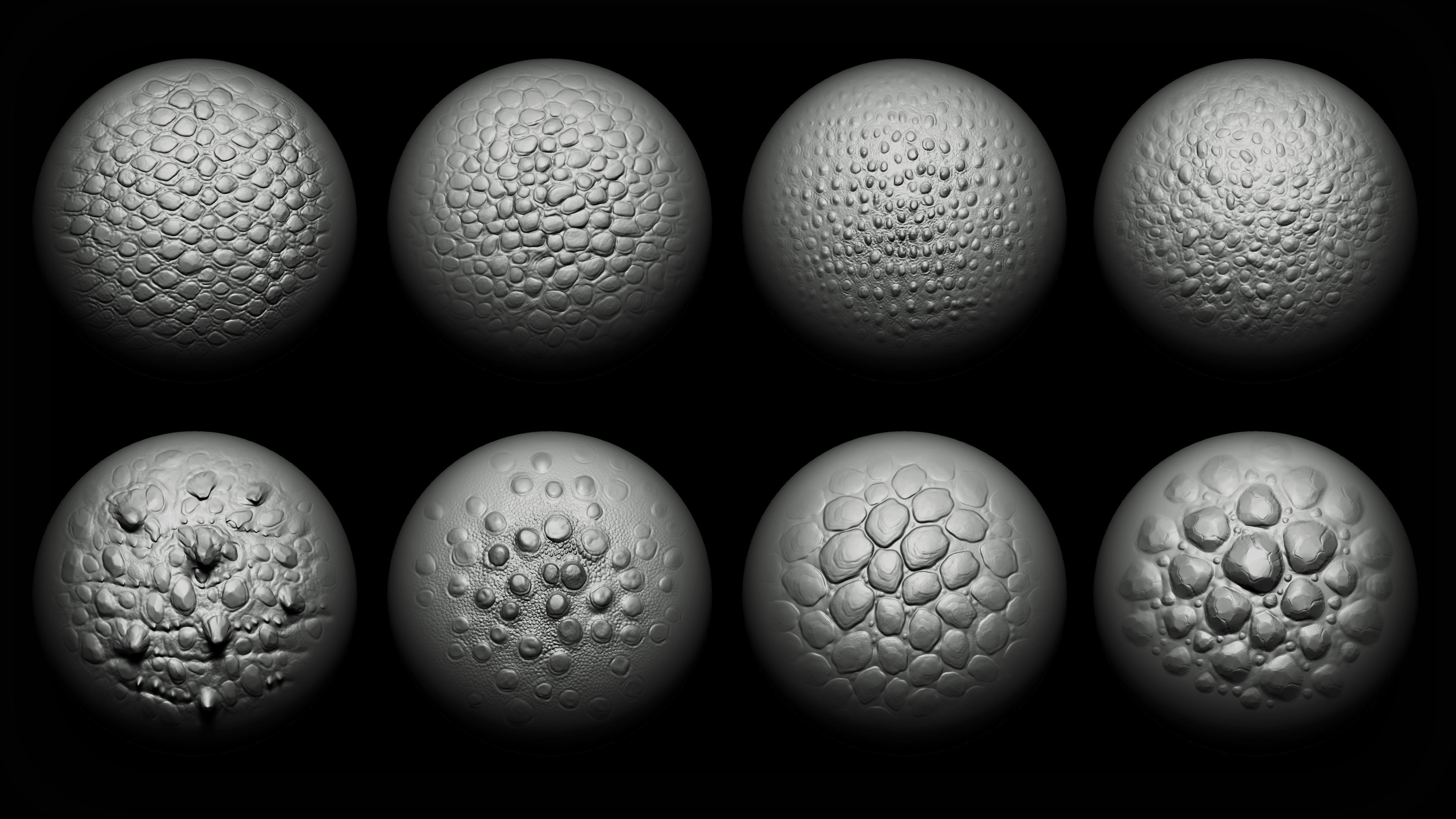 40 Dragons and Reptiles Skins Brush  Alphas Texture_3