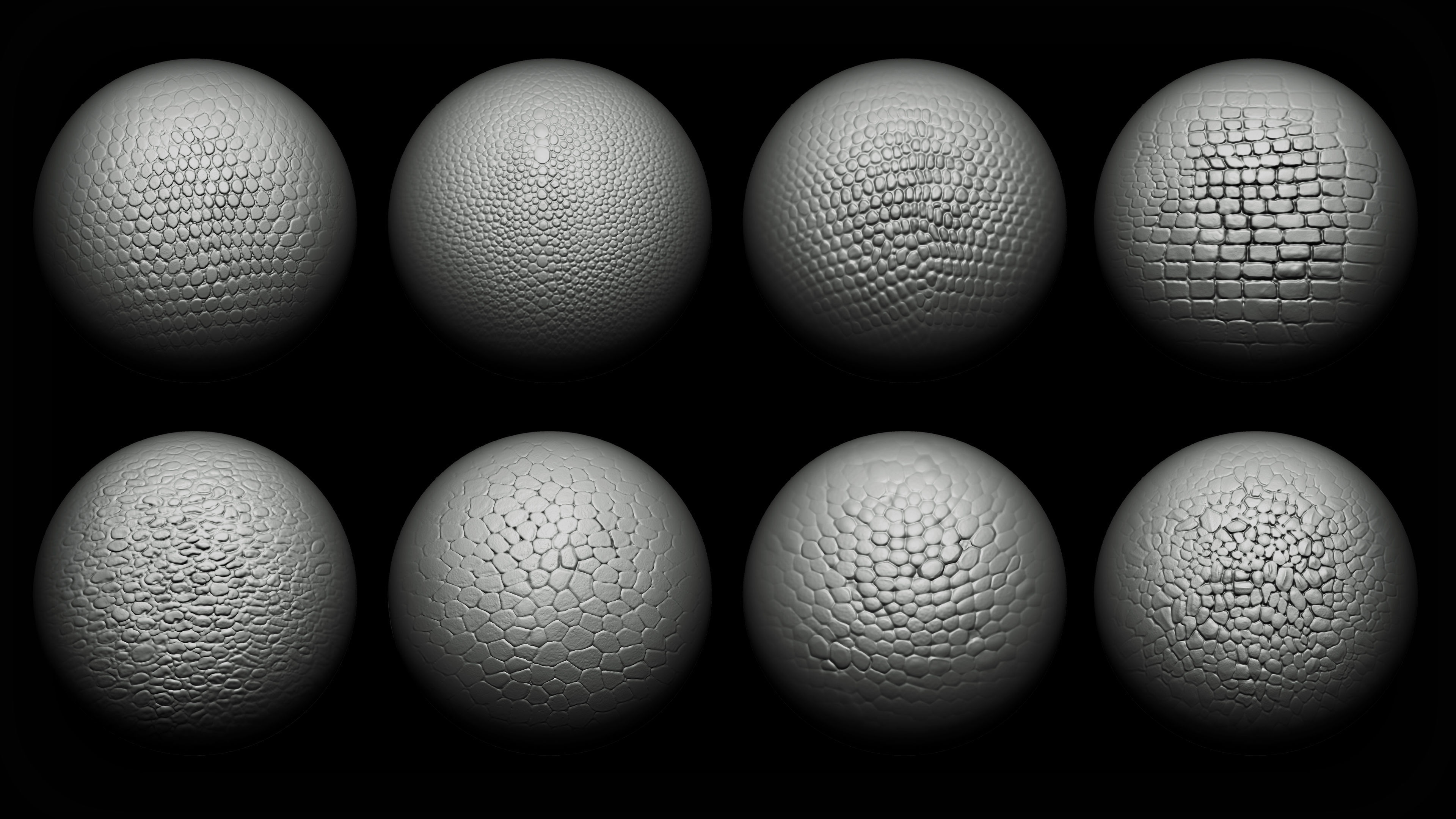 40 Dragons and Reptiles Skins Brush  Alphas Texture_2