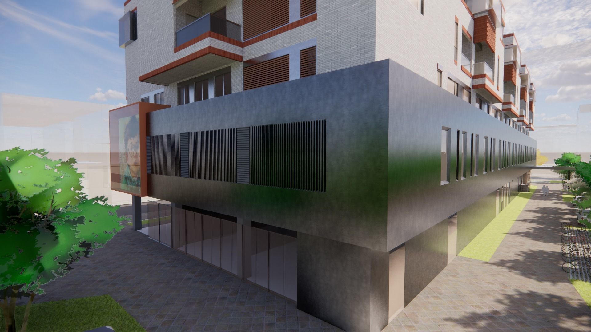 pixel box- The office building  3D model_4