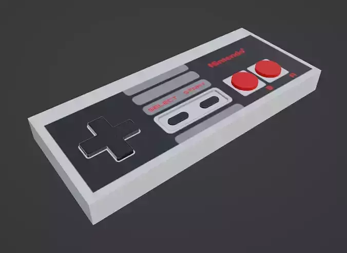 Nintendo Nes controller Free 3D model