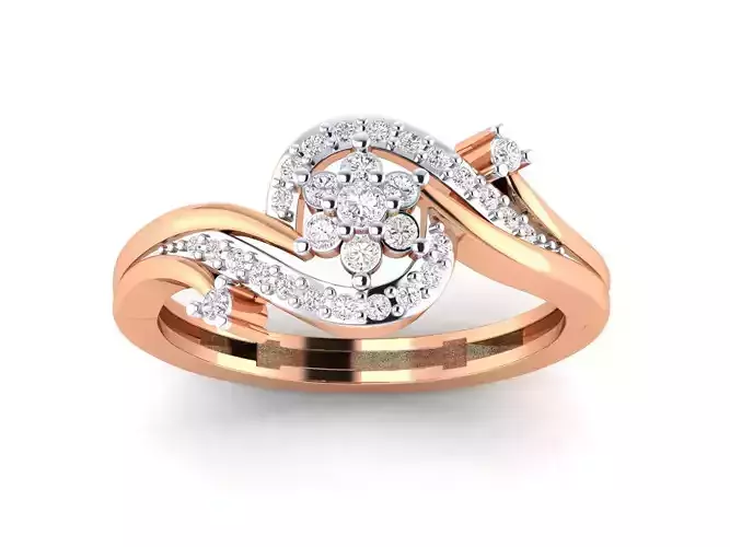 Women Rings STL OBJ FBX Renders Details 3D print model