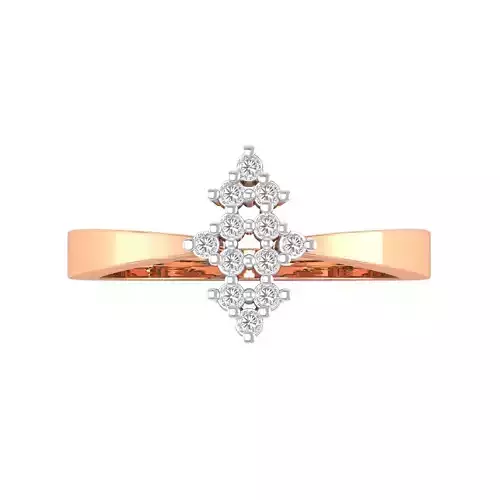 Women Wedding Engagement Ring STL OBJ FBX Renders Details