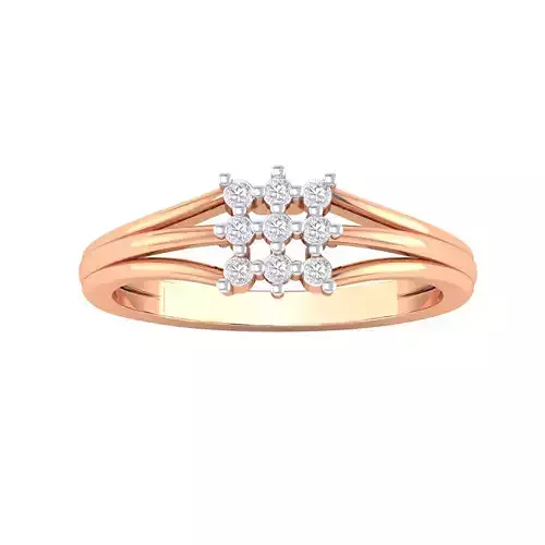 Women Wedding Engagement Ring STL OBJ FBX Renders Details