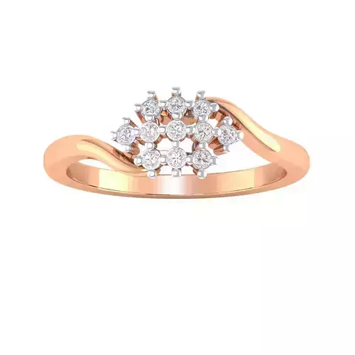 Women Wedding Engagement Ring STL OBJ FBX Renders Details