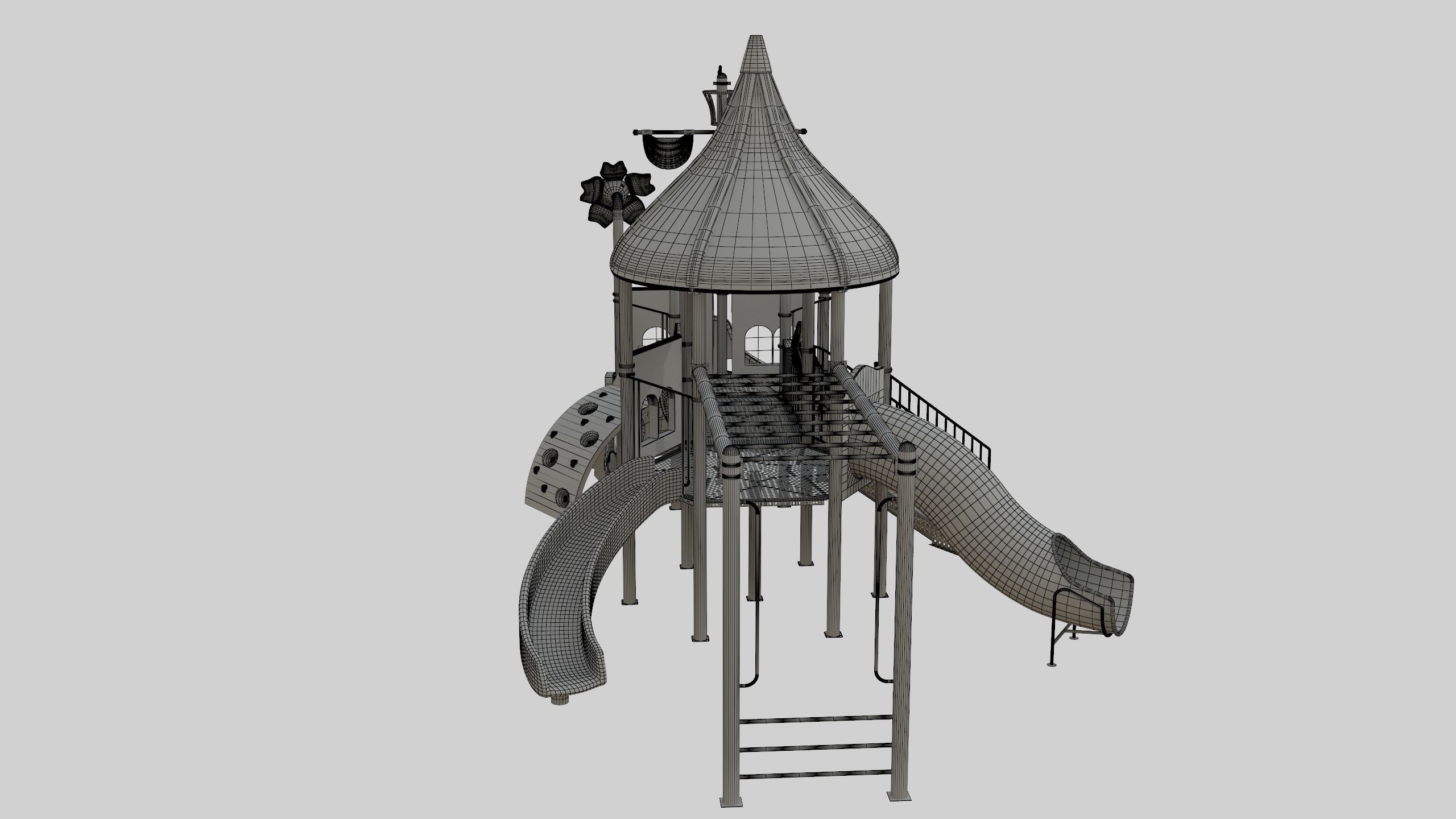 Ship Themed Playground Model - 02 3D model_57