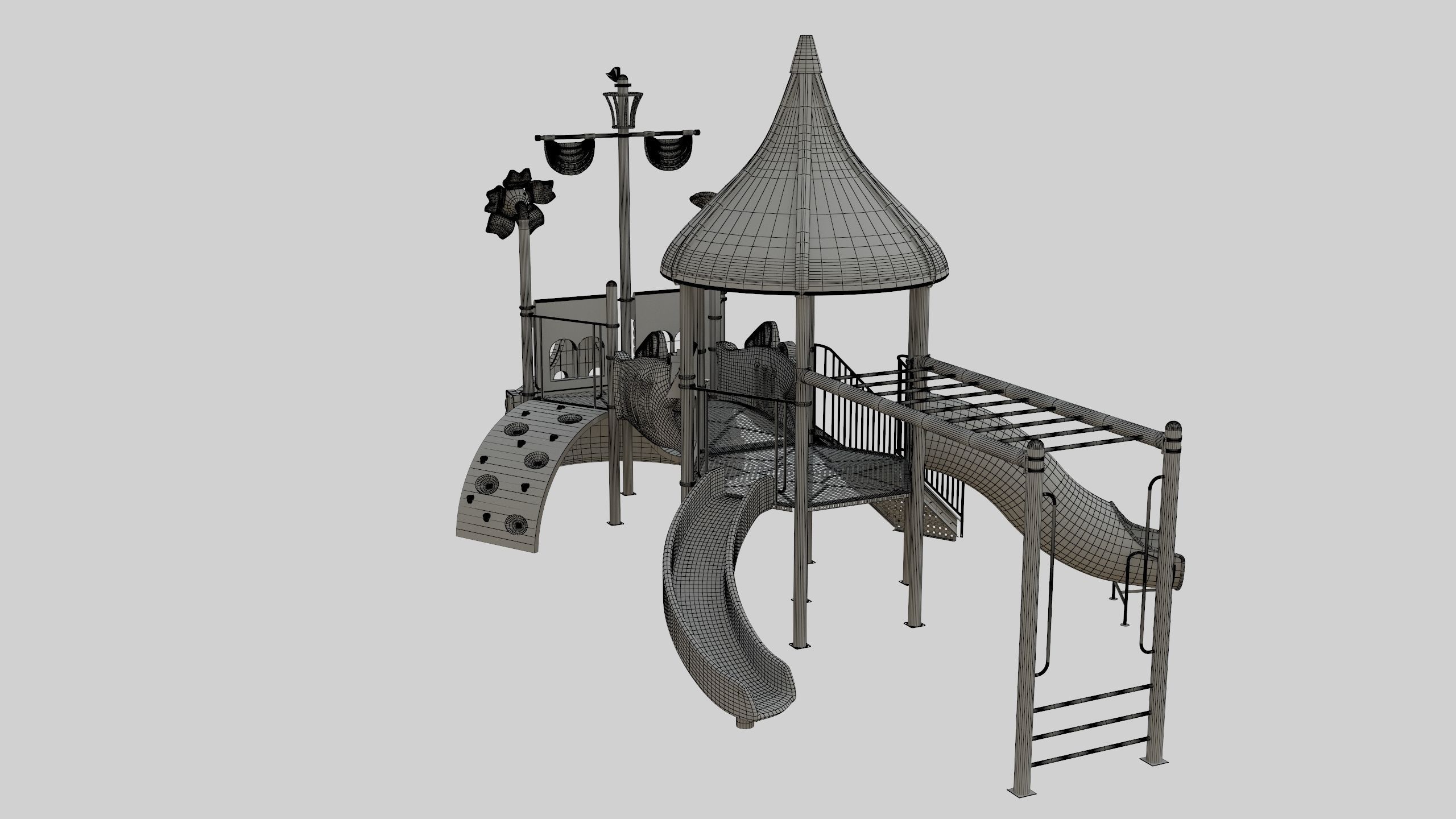Ship Themed Playground Model - 02 3D model_54