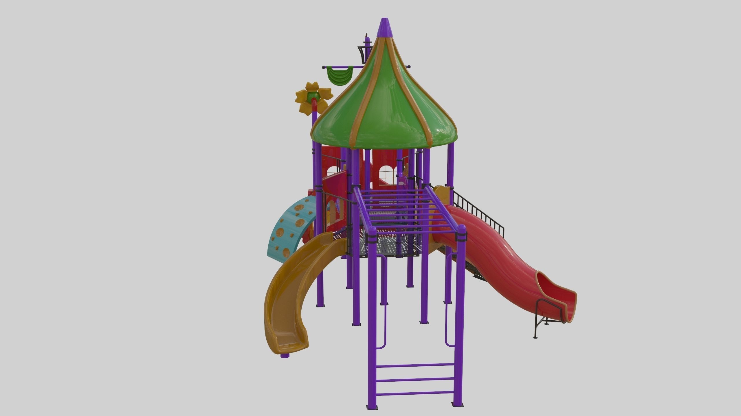 Ship Themed Playground Model - 02 3D model_10