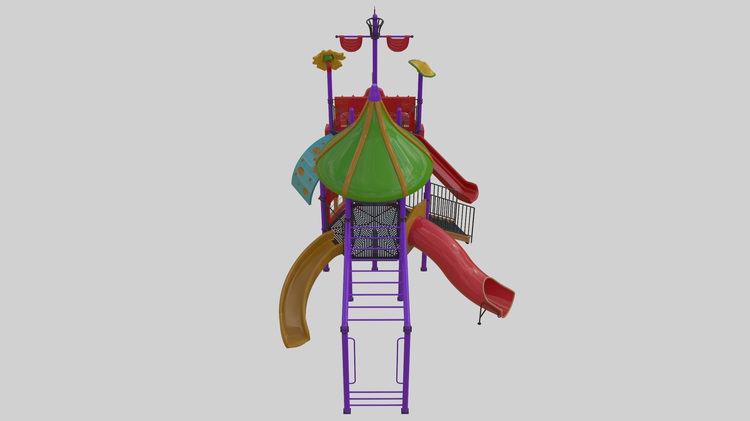 Ship Themed Playground Model - 02 3D model_50