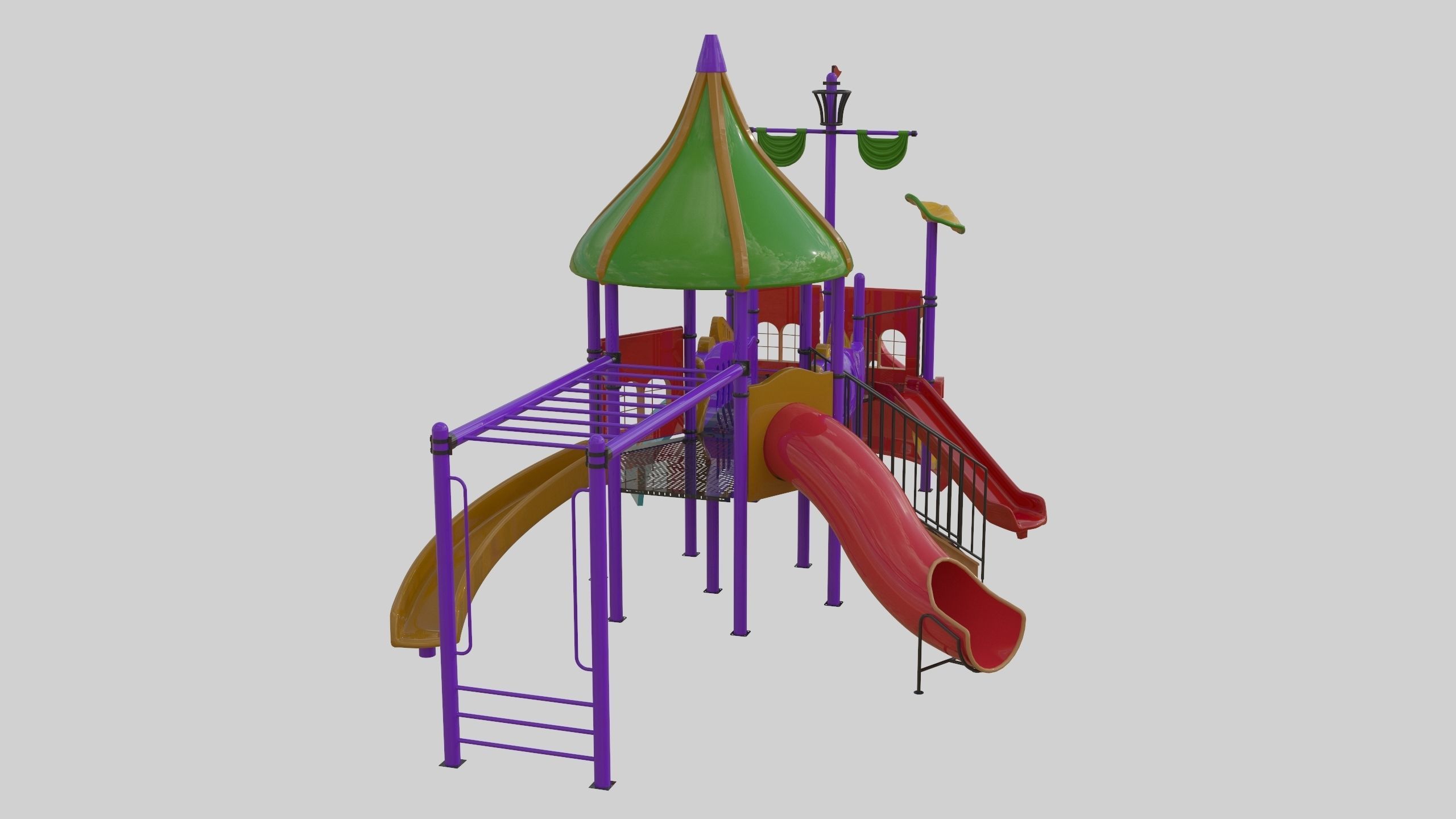 Ship Themed Playground Model - 02 3D model_14