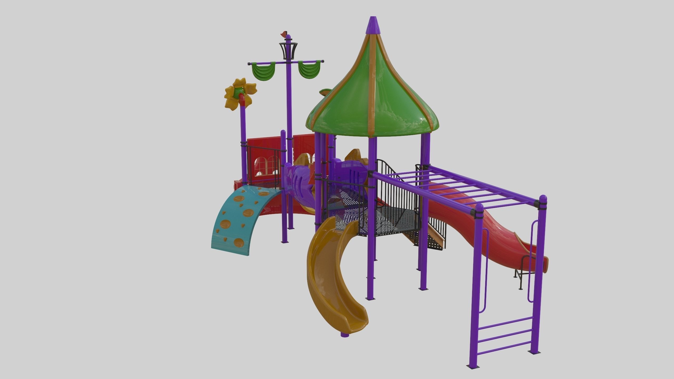 Ship Themed Playground Model - 02 3D model_12