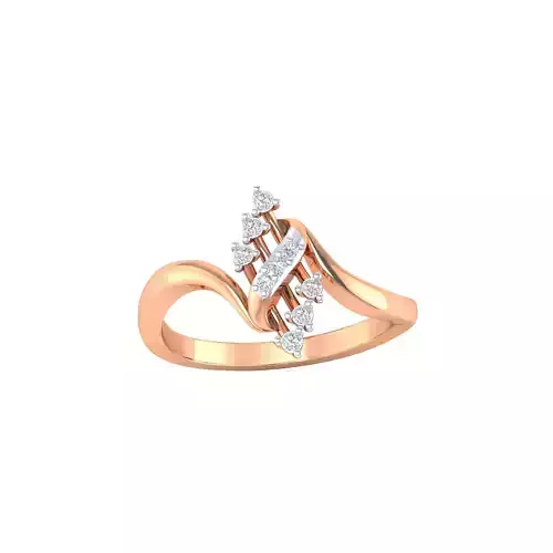 Women Wedding Engagement Ring STL OBJ FBX Renders Details