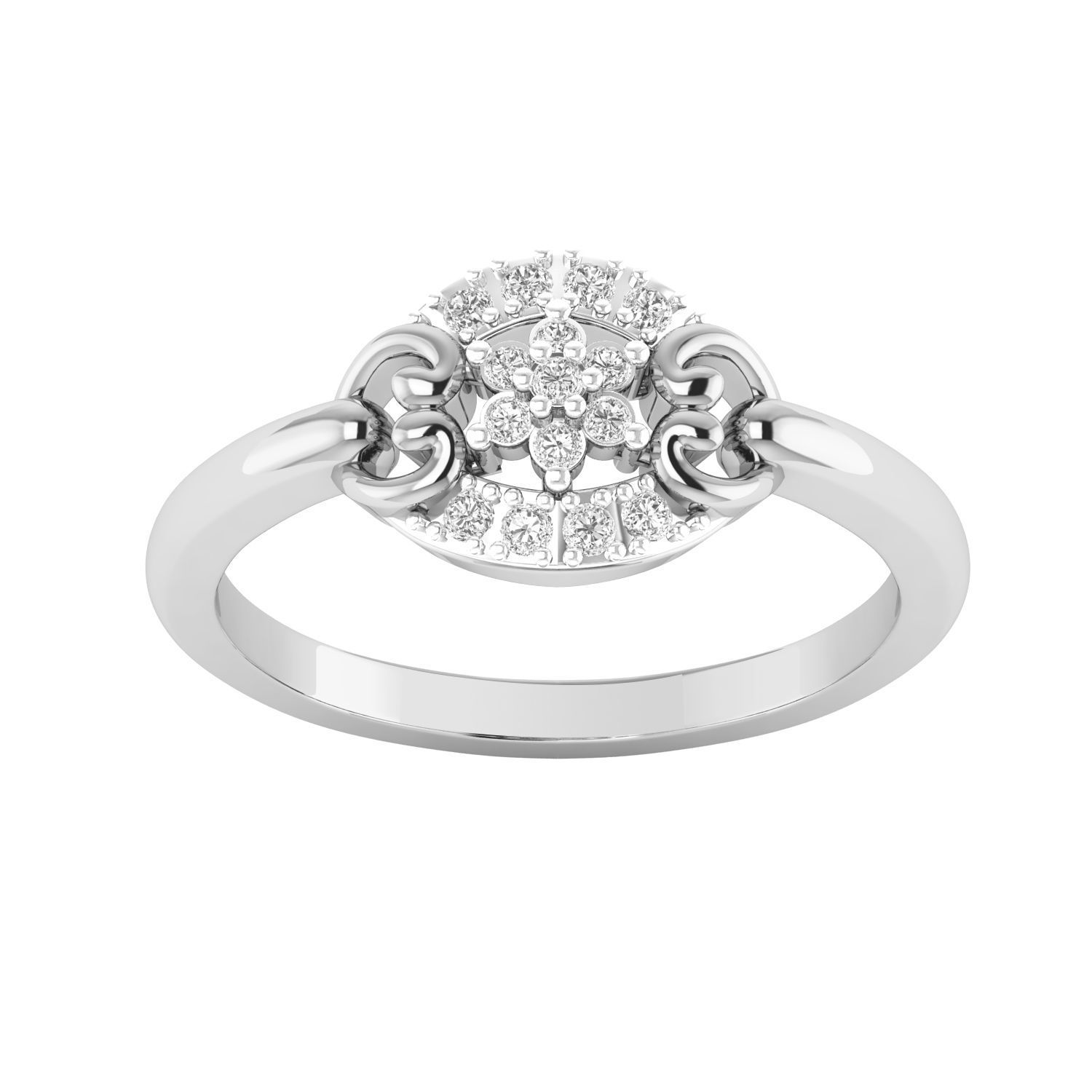 Women Rings STL OBJ FBX Renders Details 3D print model_16