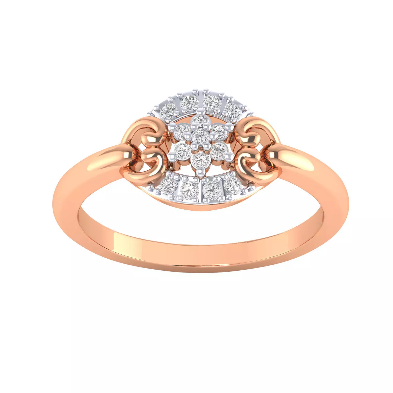 Women Rings STL OBJ FBX Renders Details 3D print model_0