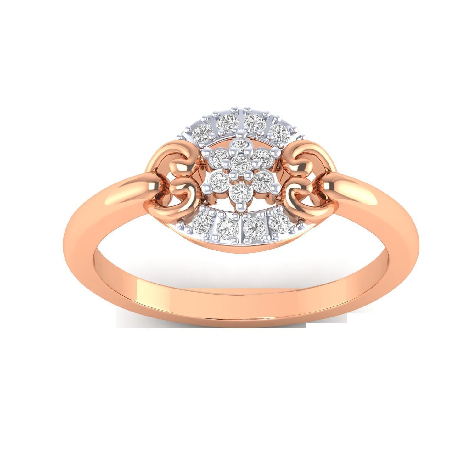 Women Rings STL OBJ FBX Renders Details 3D print model_13