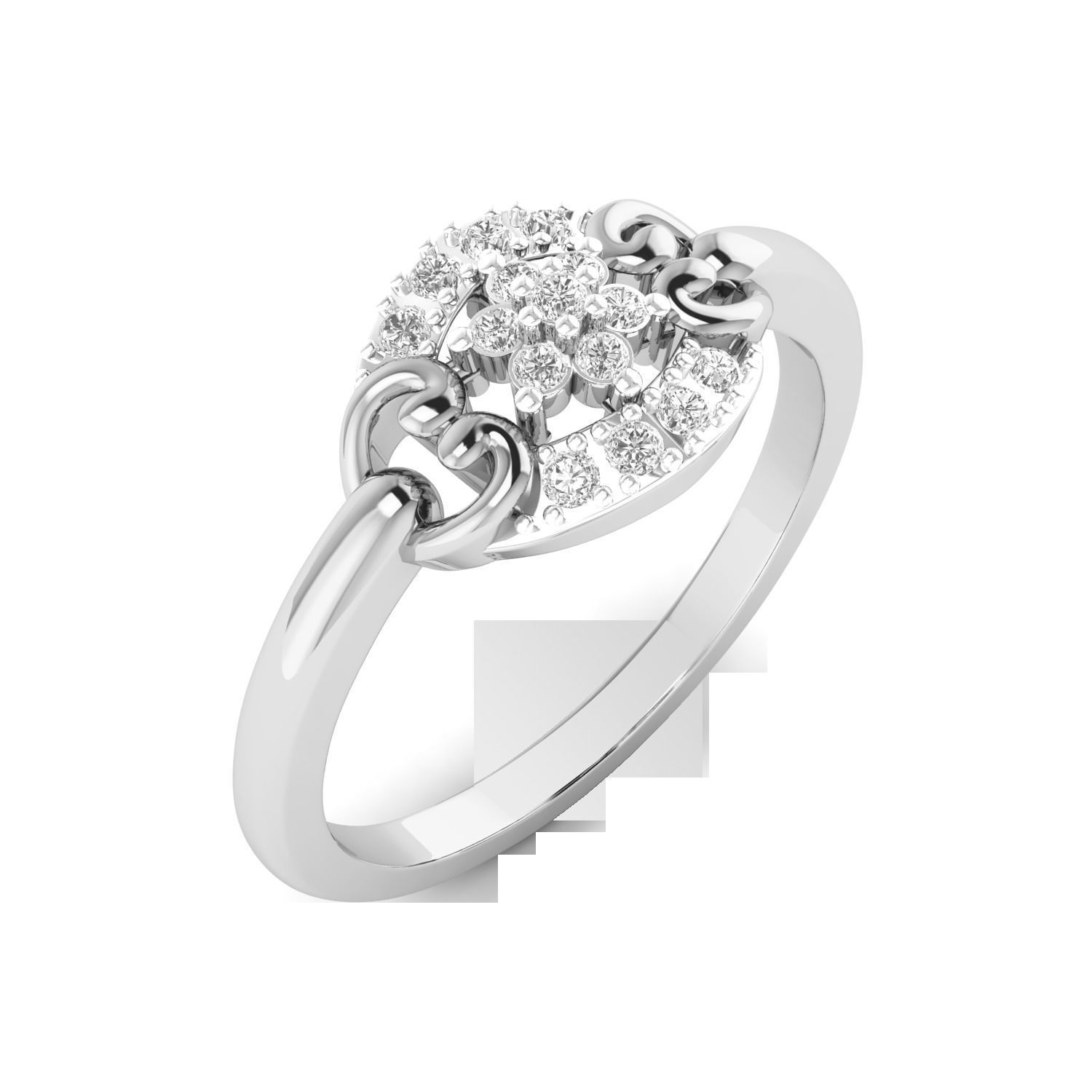 Women Rings STL OBJ FBX Renders Details 3D print model_6