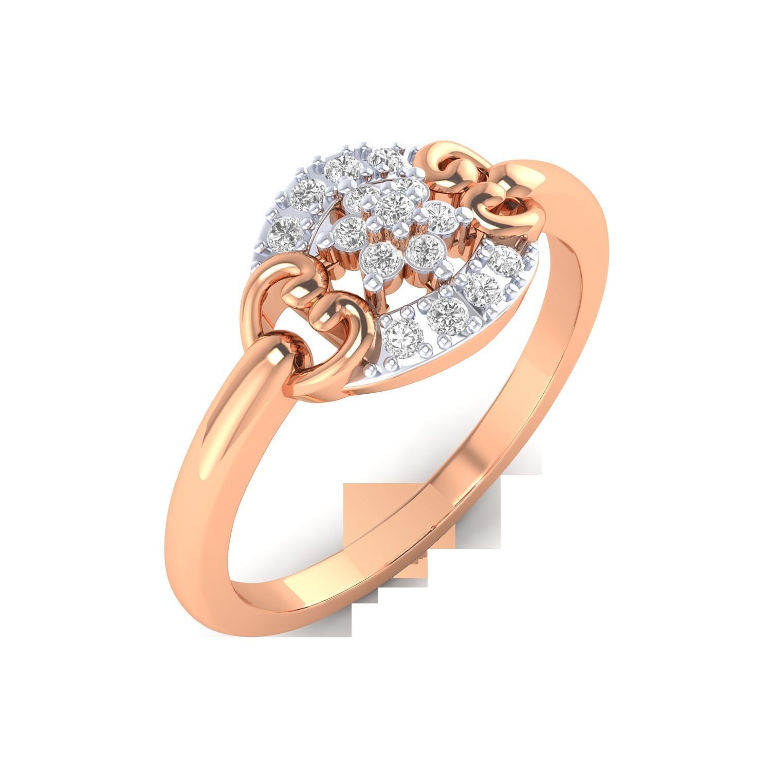 Women Rings STL OBJ FBX Renders Details 3D print model_2