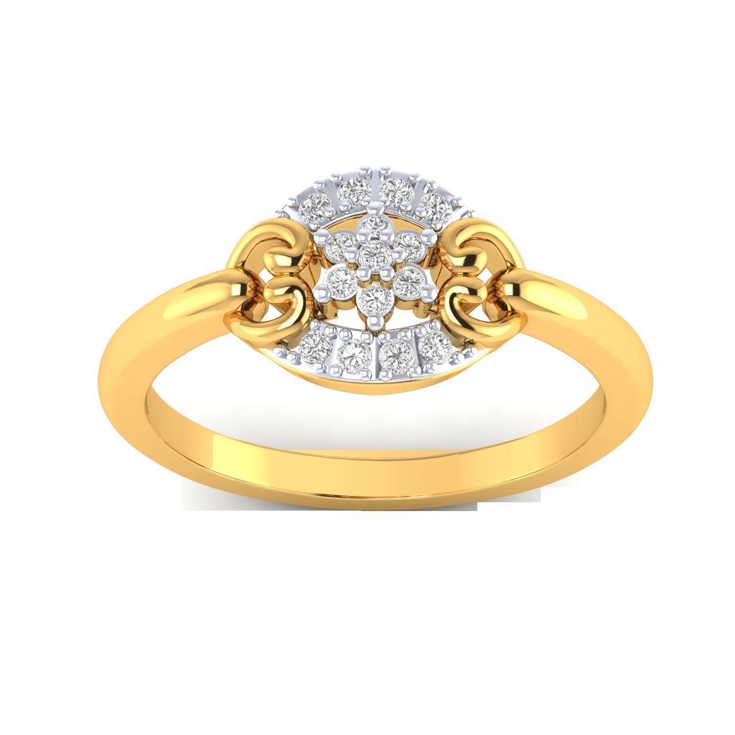 Women Rings STL OBJ FBX Renders Details 3D print model_15