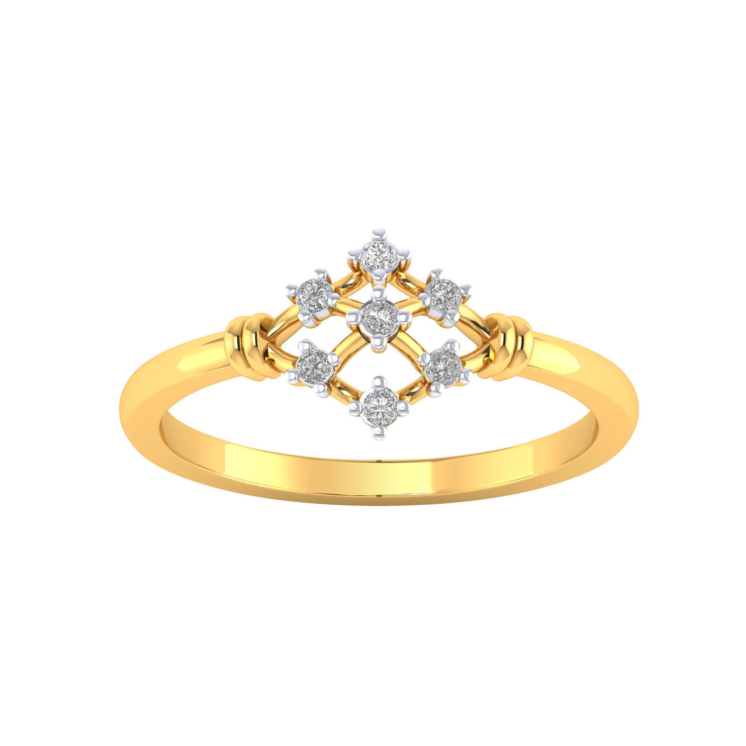 Women Wedding Engagement Ring STL OBJ FBX Renders Details 3D print model_14