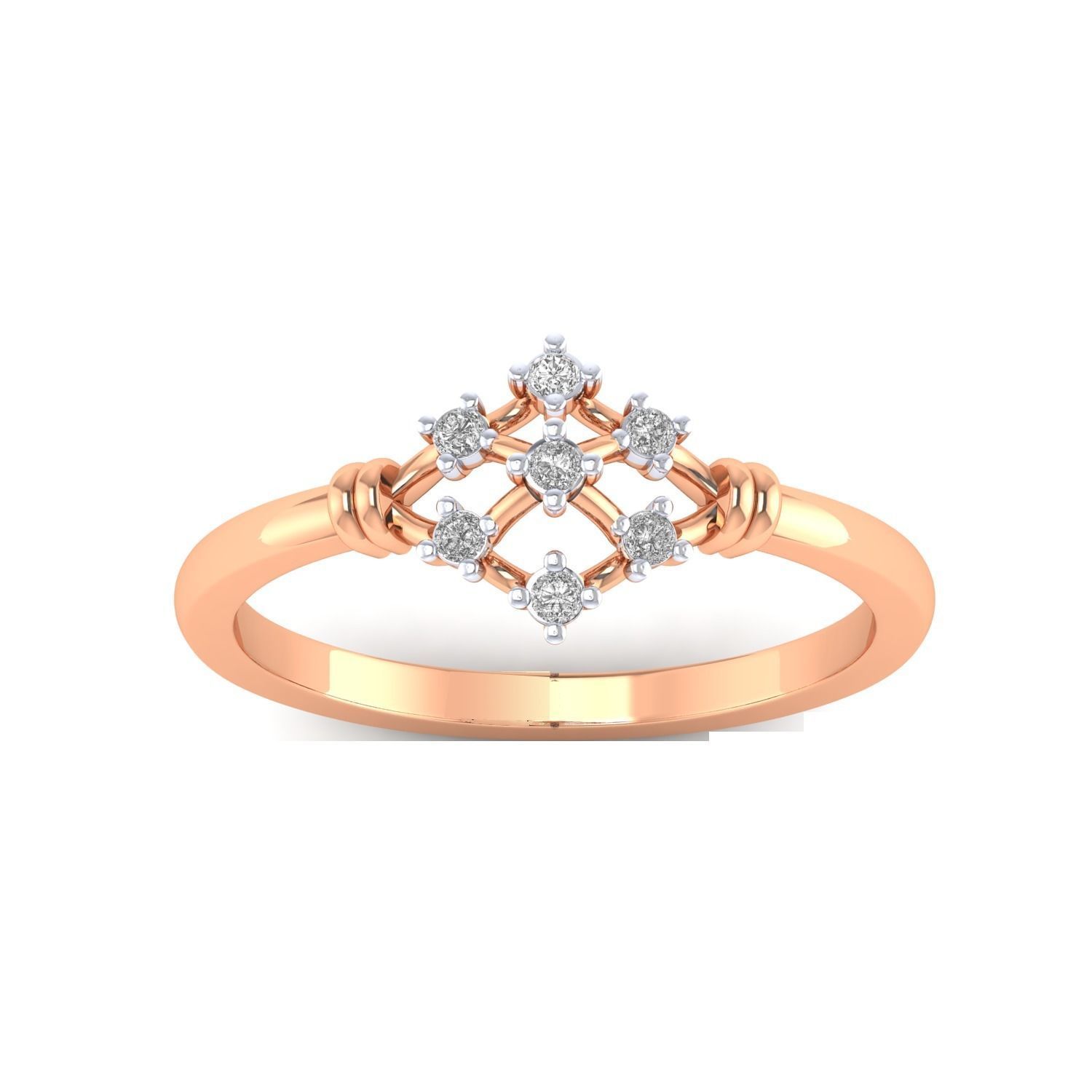 Women Wedding Engagement Ring STL OBJ FBX Renders Details 3D print model_13