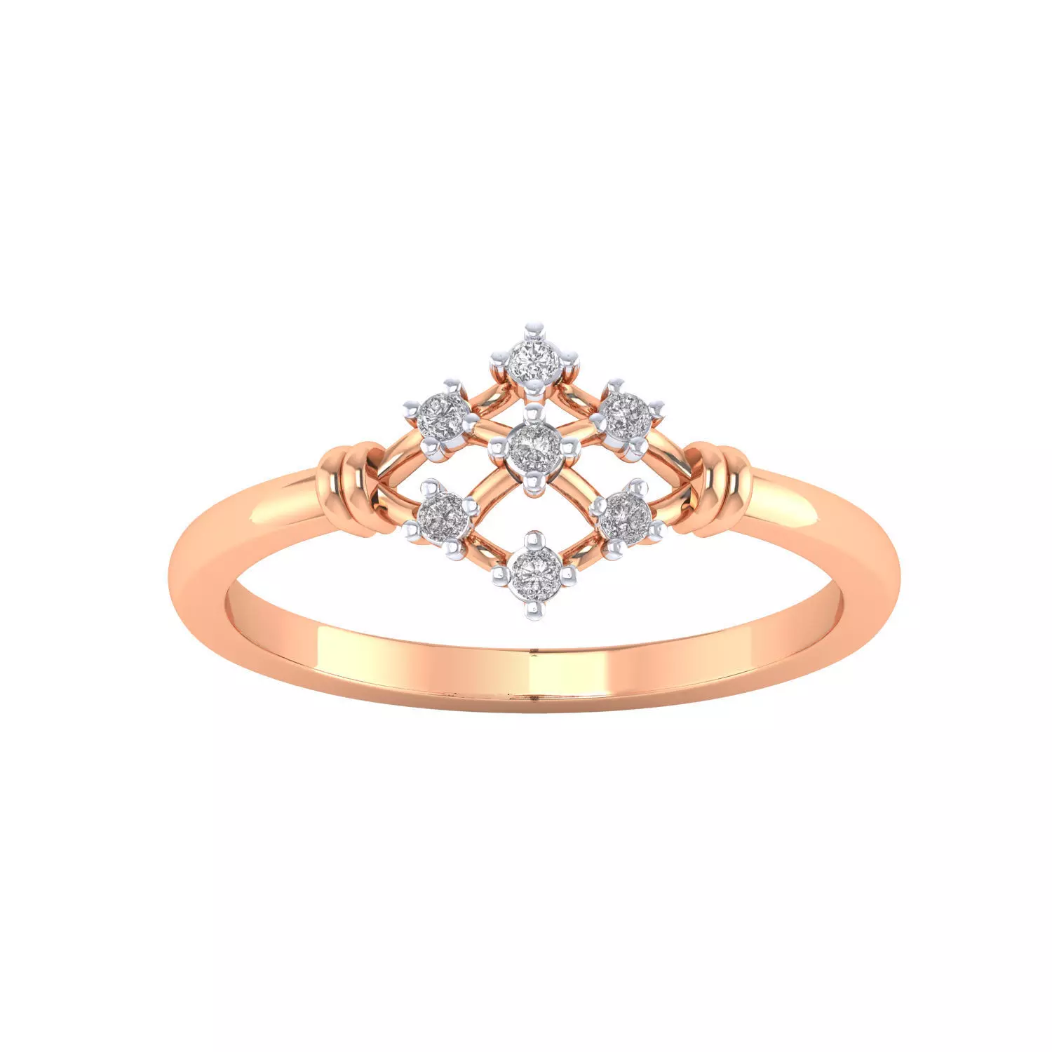Women Wedding Engagement Ring STL OBJ FBX Renders Details 3D print model_0