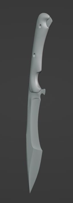 Knife 3D model_3