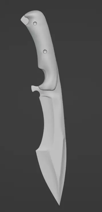 Knife 3D model_0