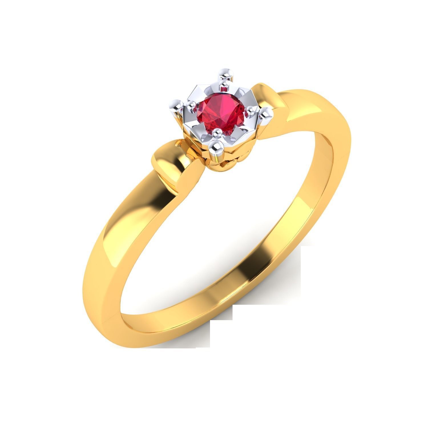 Women Wedding Engagement Ring STL OBJ FBX Renders Details 3D print model_2