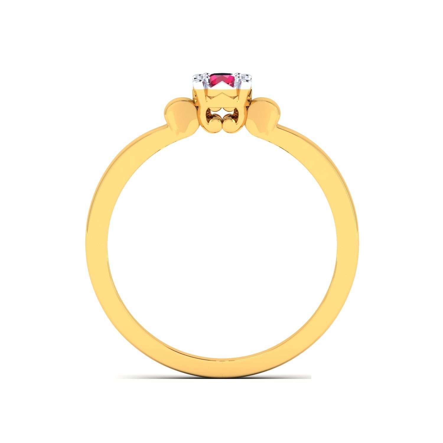 Women Wedding Engagement Ring STL OBJ FBX Renders Details 3D print model_23