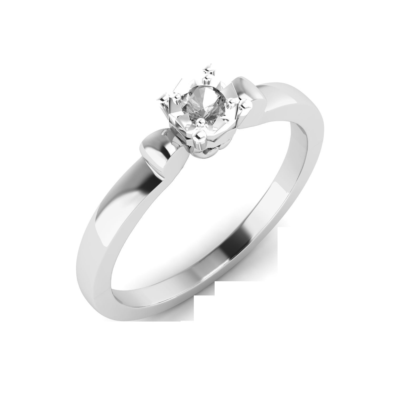 Women Wedding Engagement Ring STL OBJ FBX Renders Details 3D print model_6