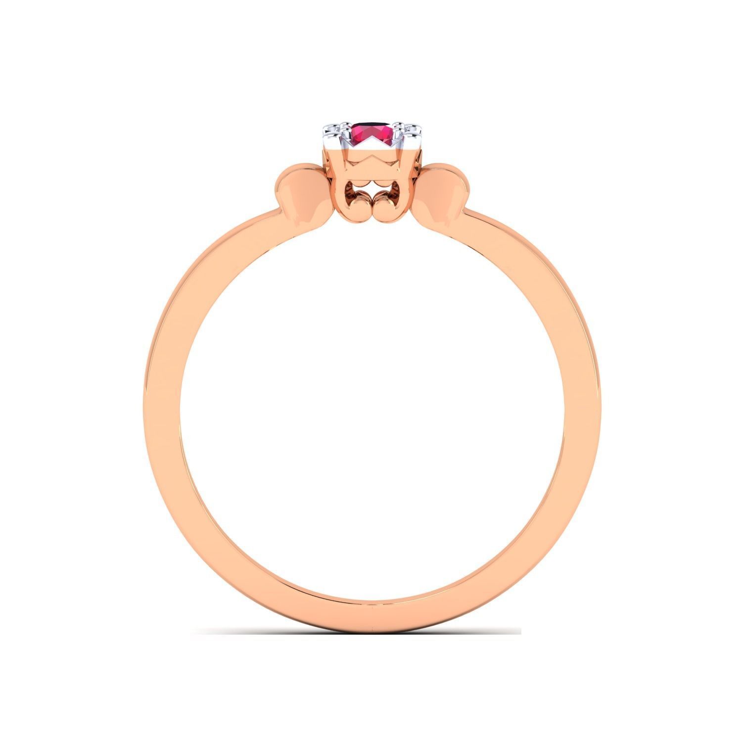 Women Wedding Engagement Ring STL OBJ FBX Renders Details 3D print model_19