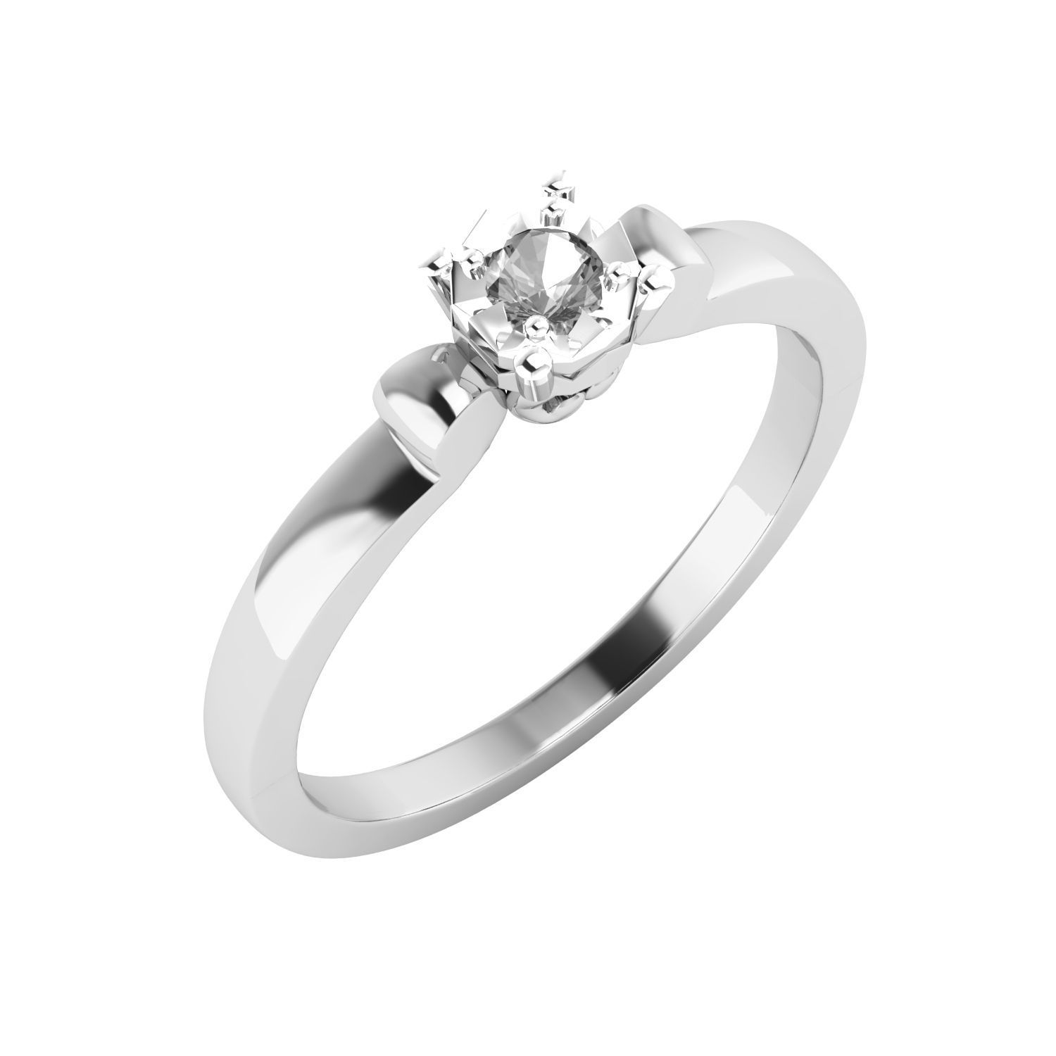Women Wedding Engagement Ring STL OBJ FBX Renders Details 3D print model_5