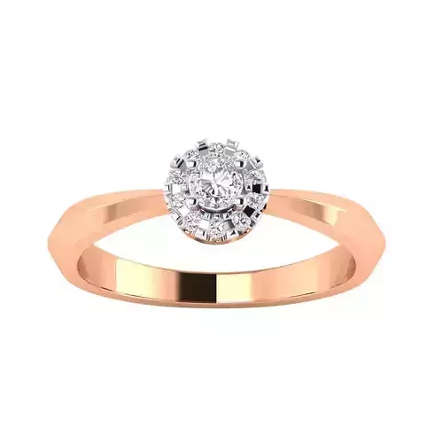 Women Wedding Engagement Ring STL OBJ FBX Renders Details