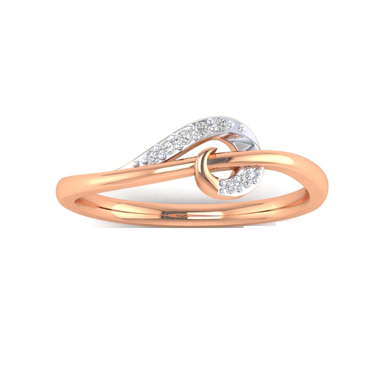 Women Wedding Engagement Ring STL OBJ FBX Renders Details 3D print model_5