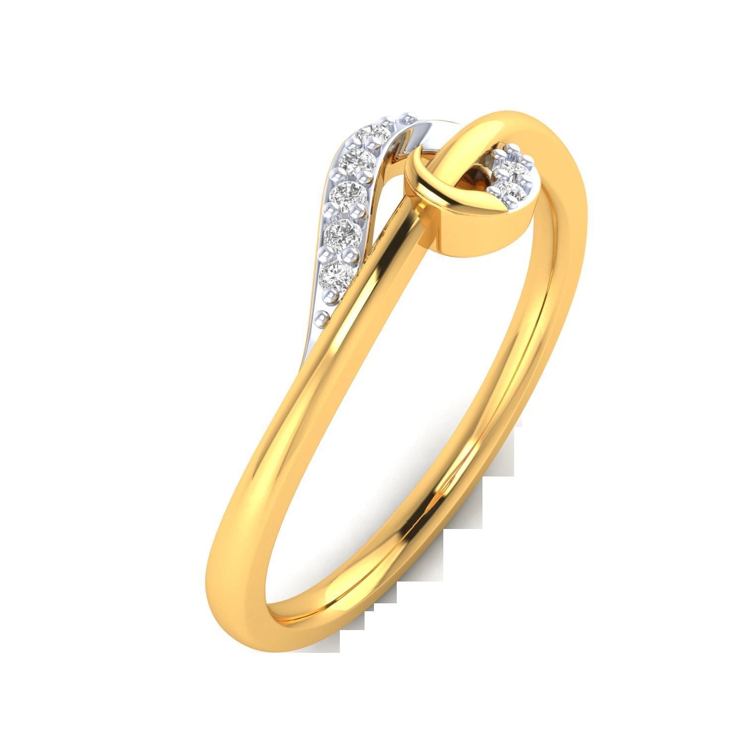 Women Wedding Engagement Ring STL OBJ FBX Renders Details 3D print model_18