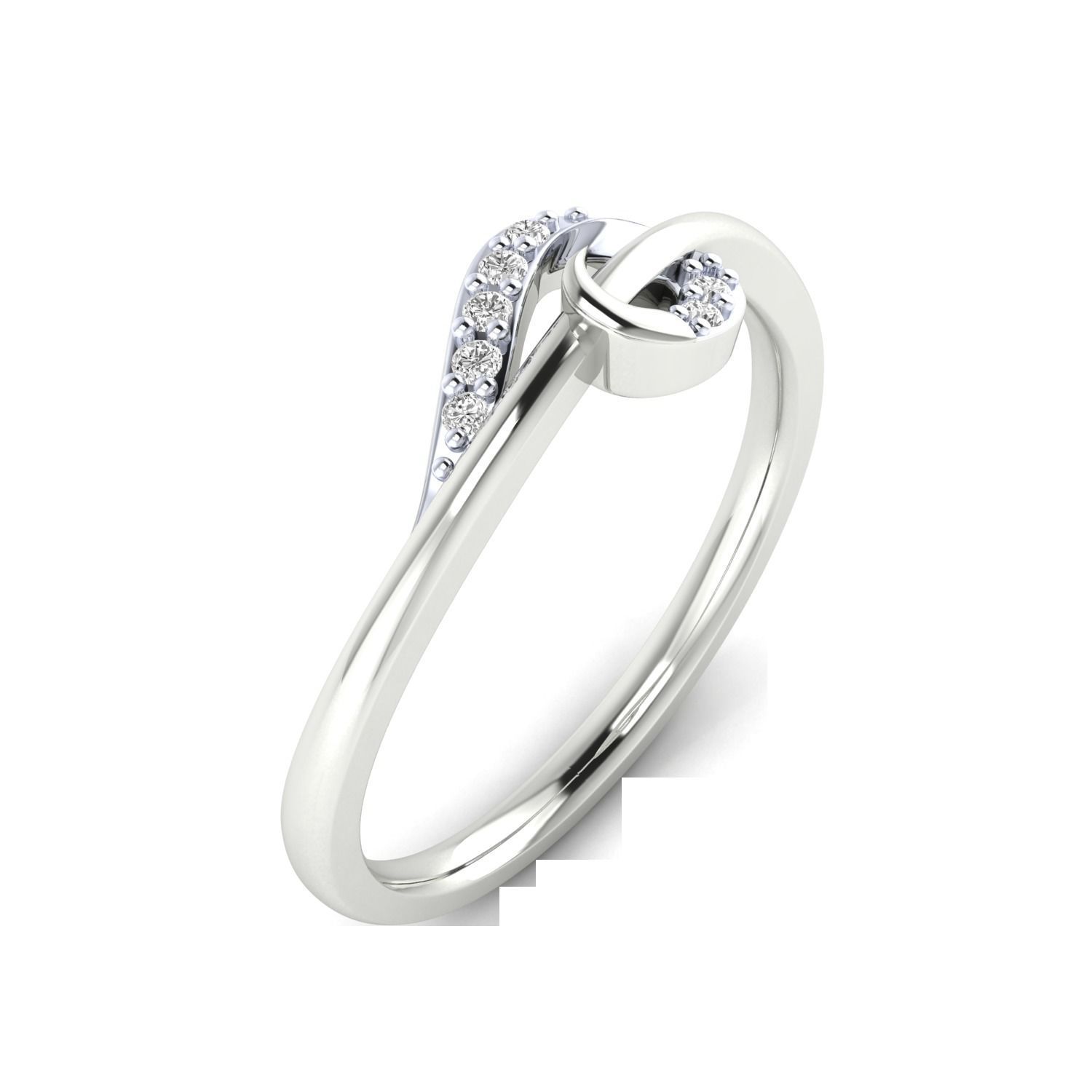 Women Wedding Engagement Ring STL OBJ FBX Renders Details 3D print model_10