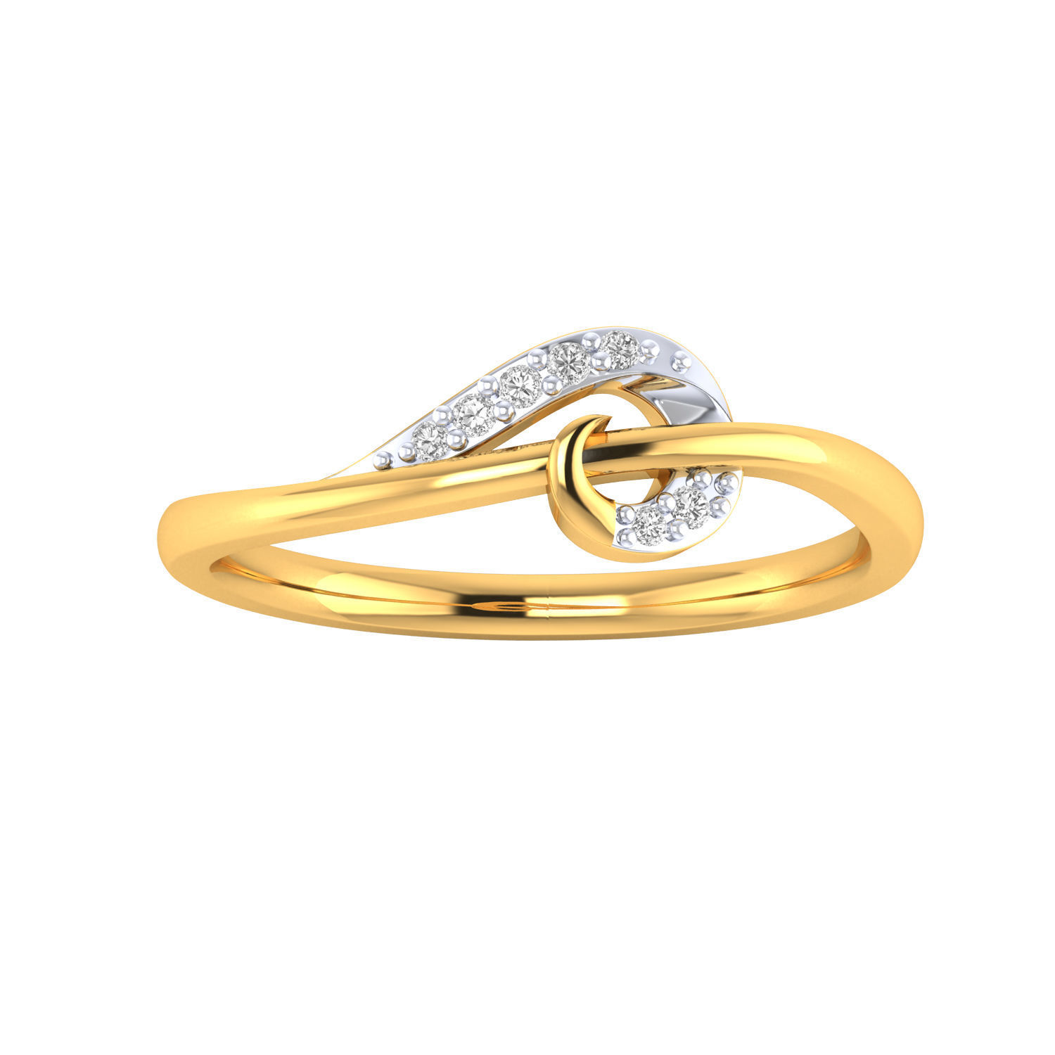 Women Wedding Engagement Ring STL OBJ FBX Renders Details 3D print model_21