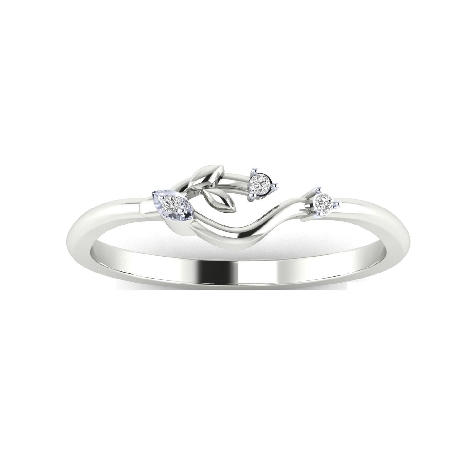 Women Wedding Engagement Ring STL OBJ FBX Renders Details 3D print model_17