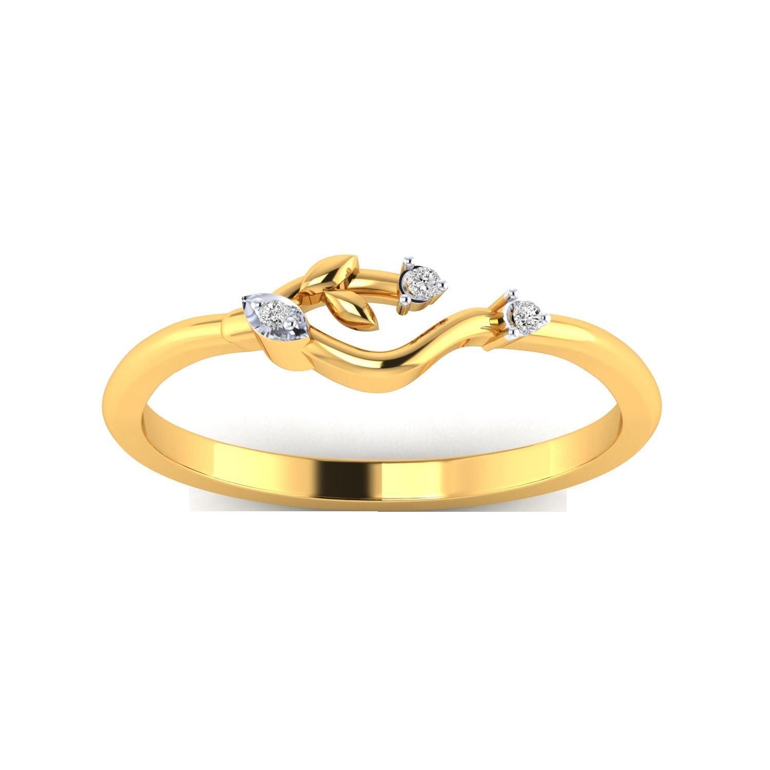 Women Wedding Engagement Ring STL OBJ FBX Renders Details 3D print model_19