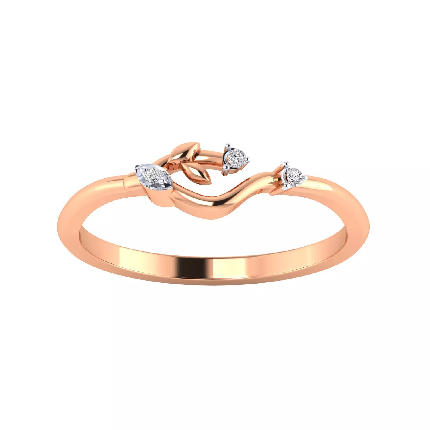 Women Wedding Engagement Ring STL OBJ FBX Renders Details 3D print model_0