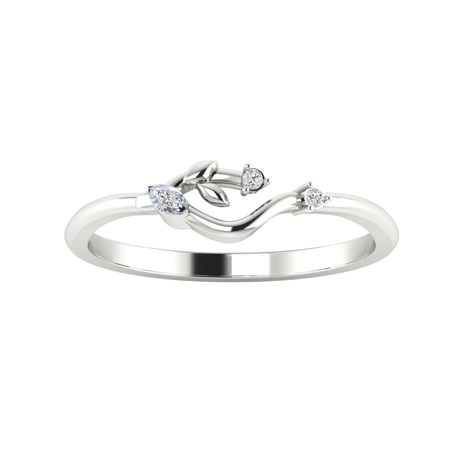 Women Wedding Engagement Ring STL OBJ FBX Renders Details 3D print model_16