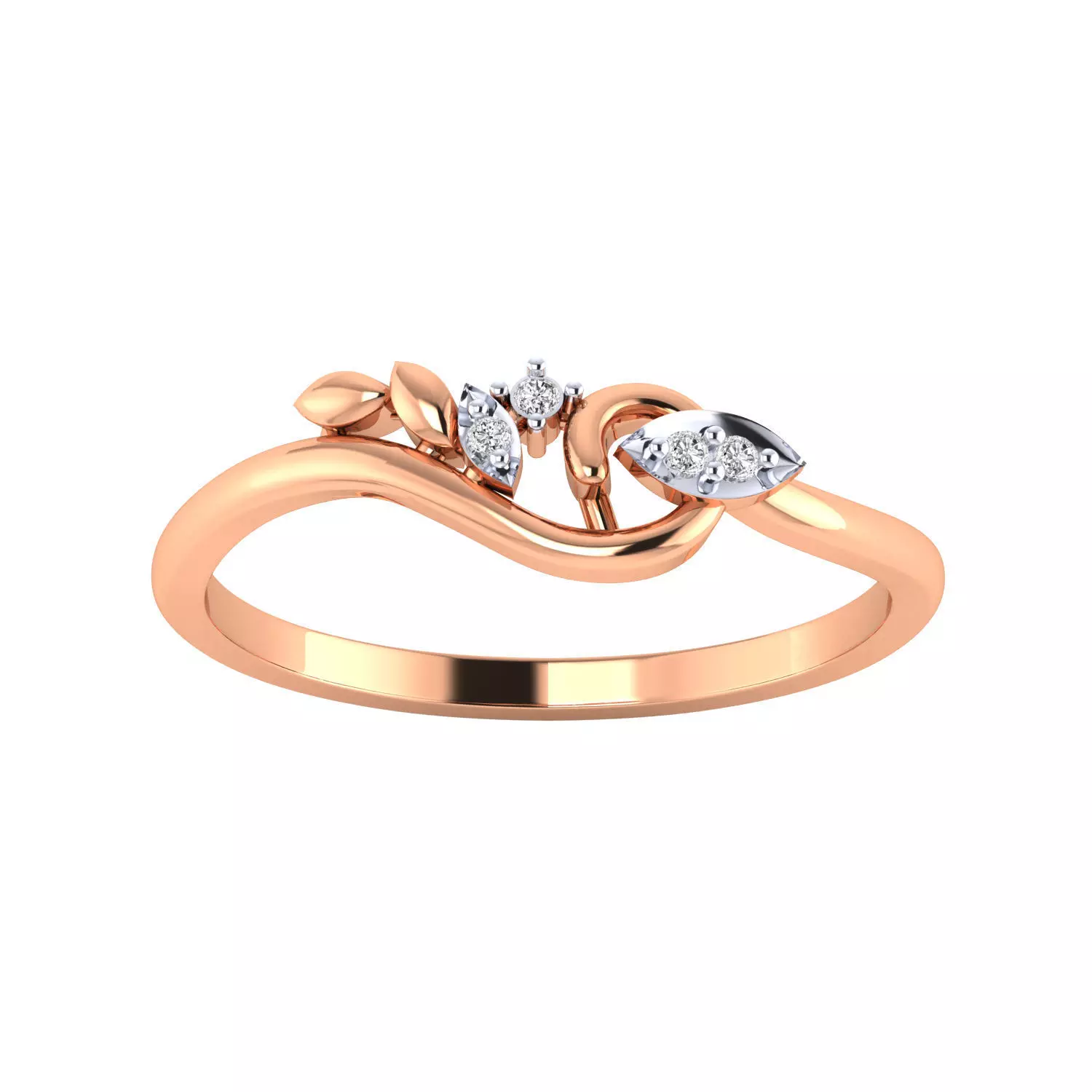 Women Wedding Engagement Ring STL OBJ FBX Renders Details 3D print model_0