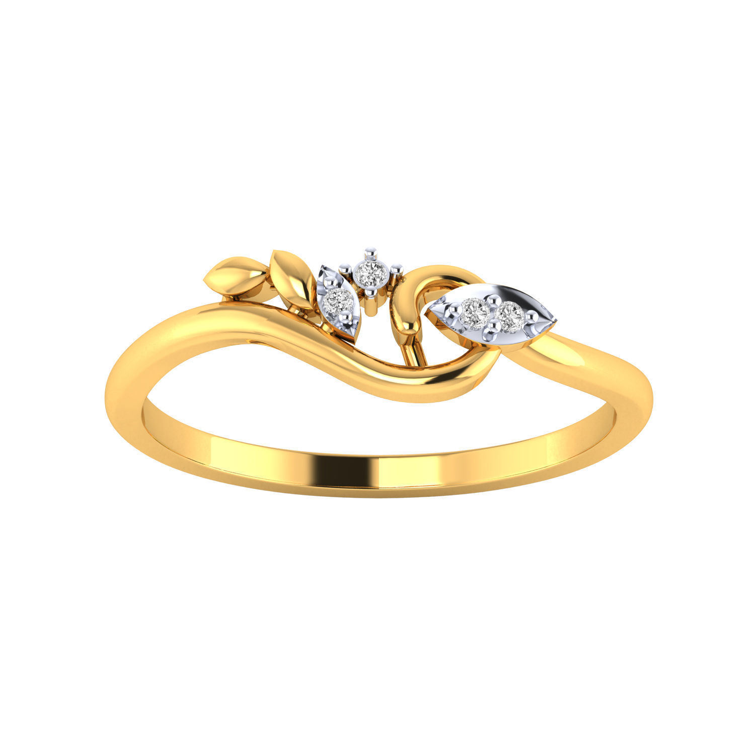 Women Wedding Engagement Ring STL OBJ FBX Renders Details 3D print model_16