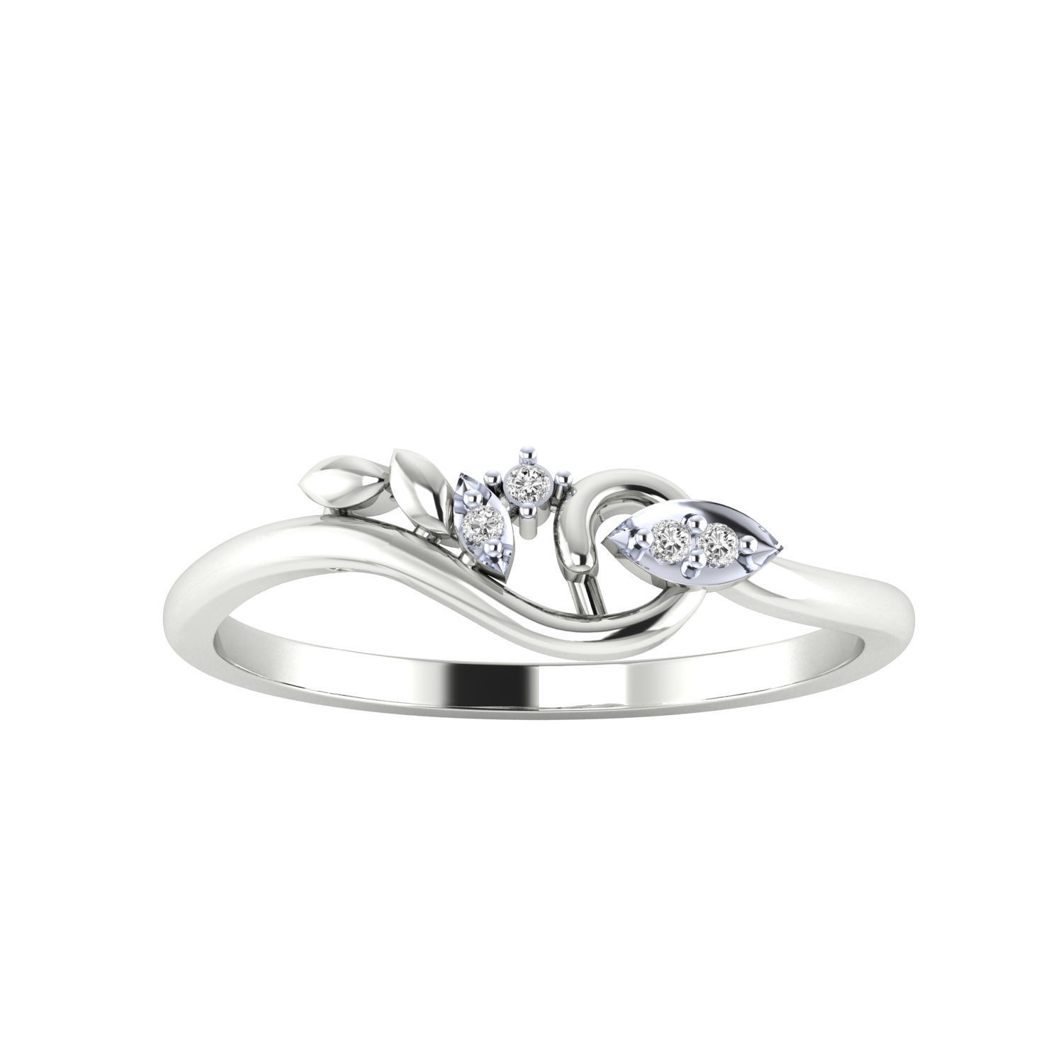 Women Wedding Engagement Ring STL OBJ FBX Renders Details 3D print model_14