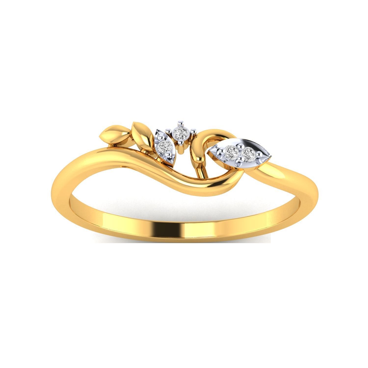 Women Wedding Engagement Ring STL OBJ FBX Renders Details 3D print model_17