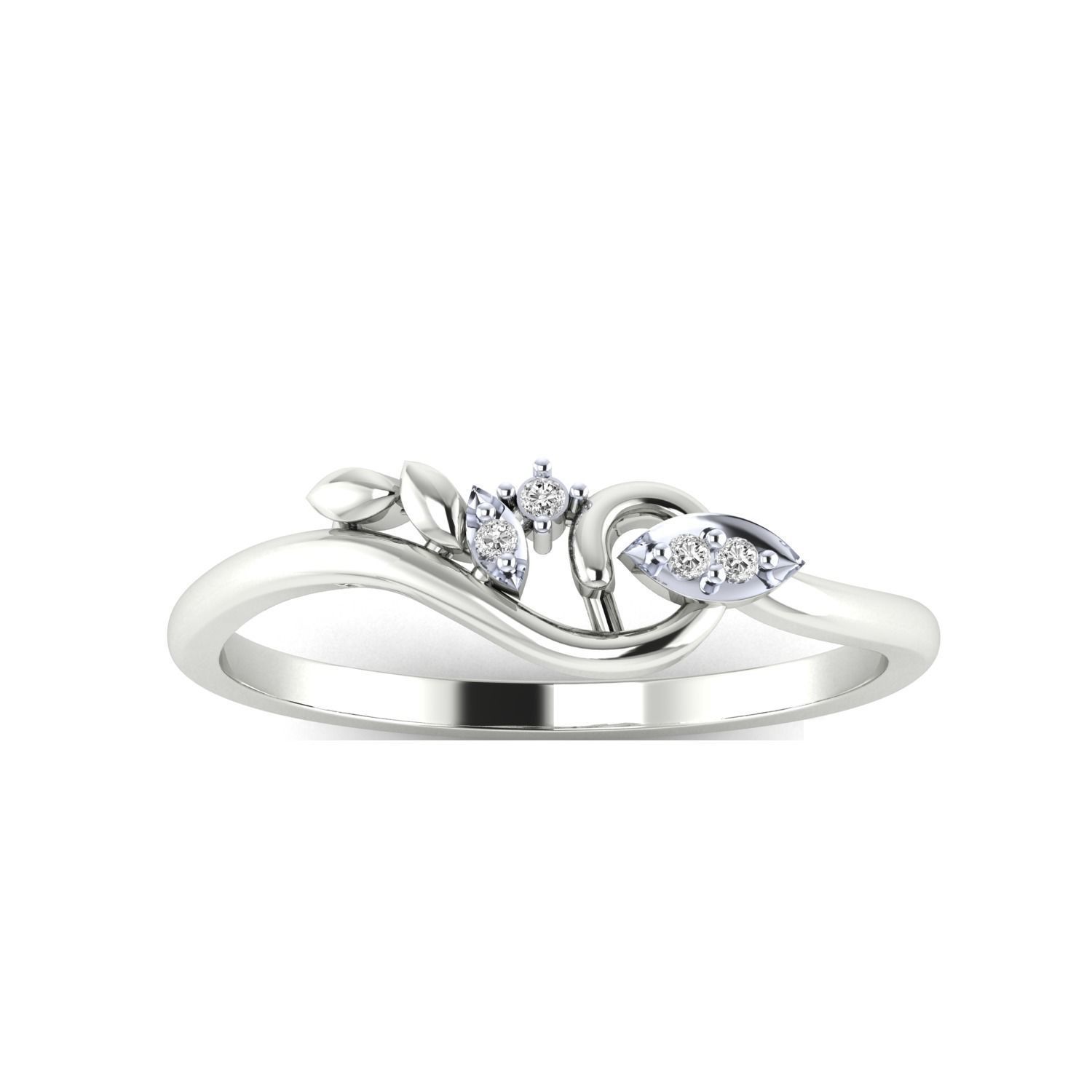 Women Wedding Engagement Ring STL OBJ FBX Renders Details 3D print model_15