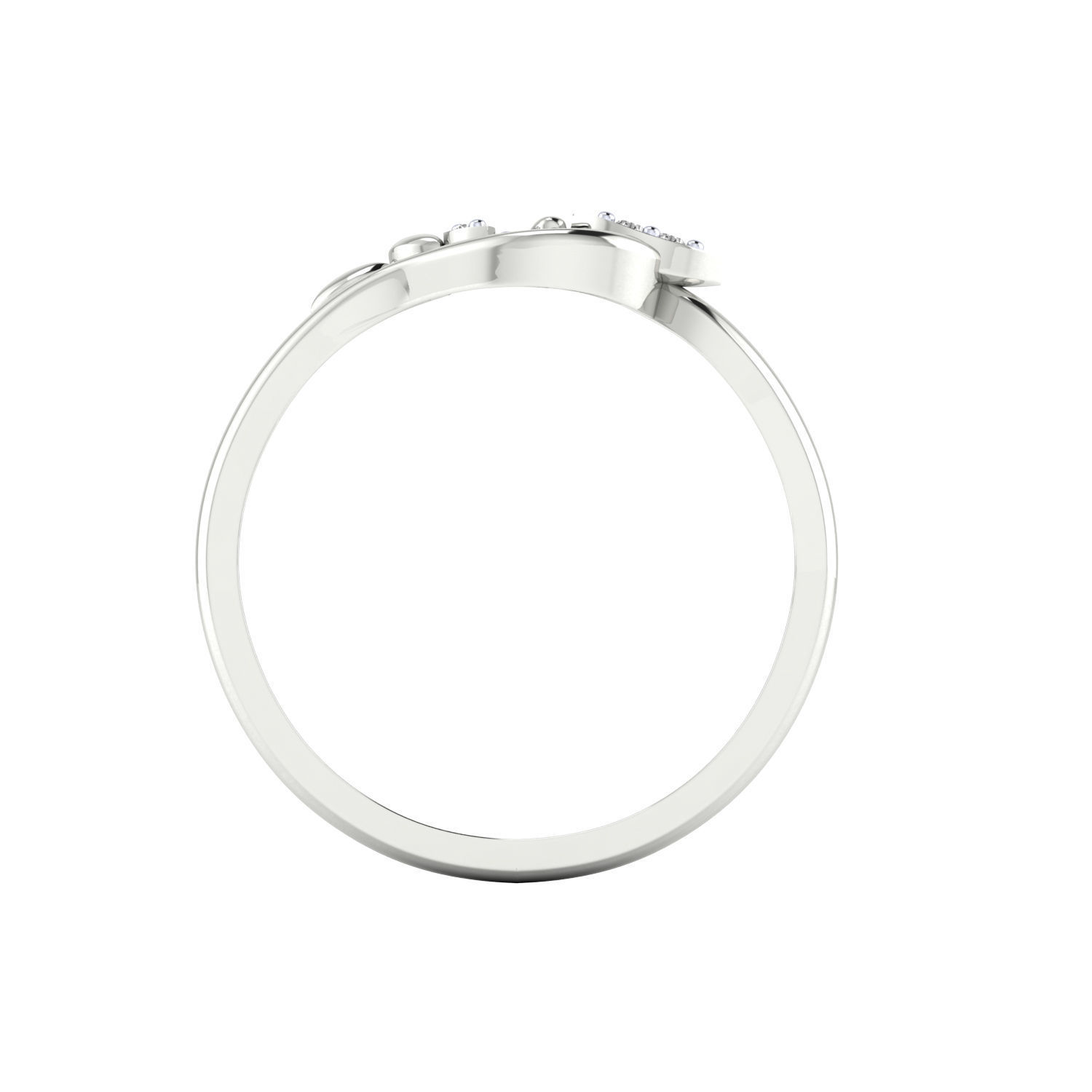 Women Wedding Engagement Ring STL OBJ FBX Renders Details 3D print model_21