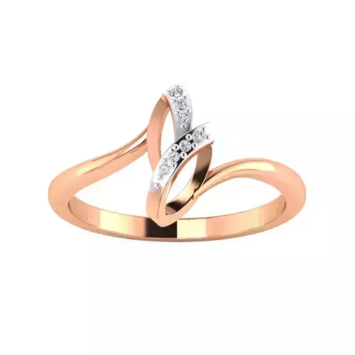 Women Wedding Engagement Ring STL OBJ FBX Renders Details